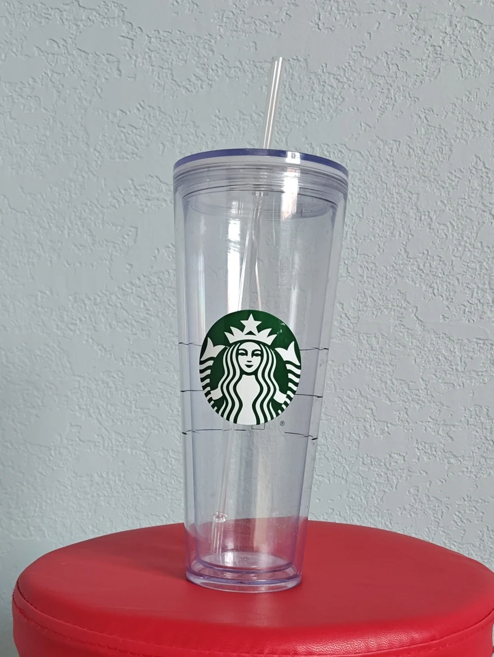 Starbucks Clear Tumbler Green Logo